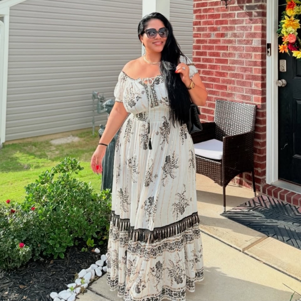 Elegant Floral Maxi Dress